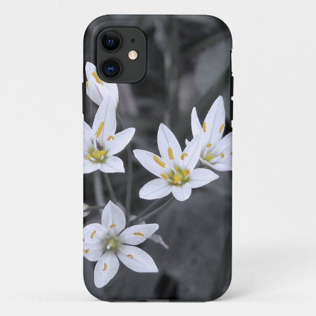 Wildflower Cluster Macro Photo BW/Colour Barely Th Case-Mate iPhone Case (Back)