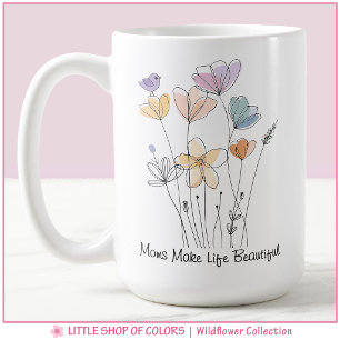 Wildflower Collection Floral Mom Coffee Mug