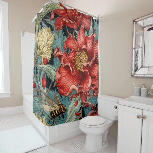 wildflower daisy Shower Curtain
