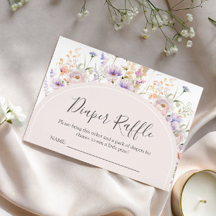 Wildflower Diaper Raffle Card