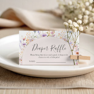Wildflower Diaper Raffle Card