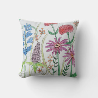 Wildflower Dream Throw Pillow