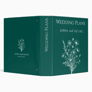 Wildflower Elegance -Wedding Plans- Binder