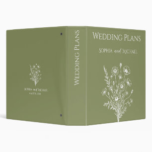 Wildflower Elegance -Wedding Plans- Binder