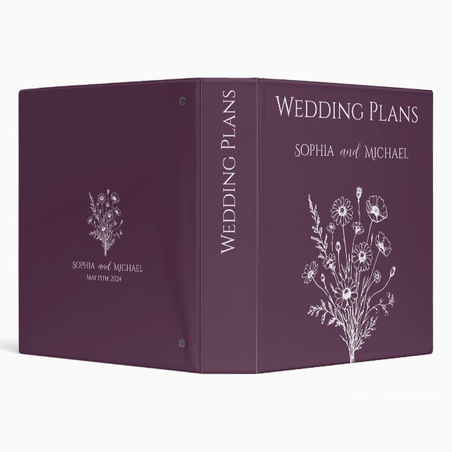 Wildflower Elegance -Wedding Plans- Binder (Background)
