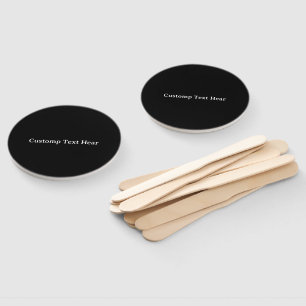 Wildflower Elegant Gothic Wedding Program Hand Fan