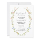 Wildflower Elegant Modern Bridesmaids Luncheon