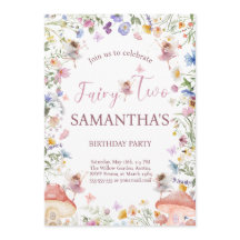 Wildflower Fairy Garden 2nd Birthday Party
