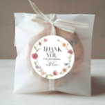 Wildflower Field Boho Favour Thank You Sticker<br><div class="desc">This design features a delicate bouquet of hand painted wildflowers and greenery along with a lovely combination of modern and rustic fonts. See the entire collection for more matching items!</div>