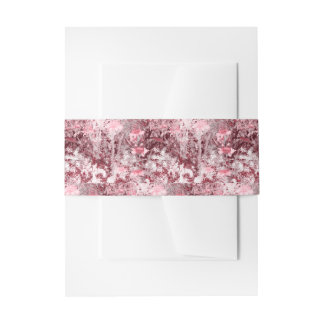 Wildflower Field Impressionism-Mauve Invitation Belly Band