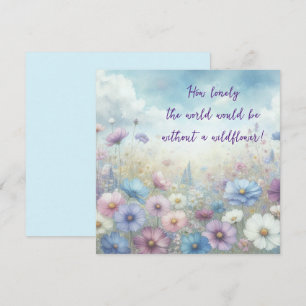 Wildflower Field & Quote Card