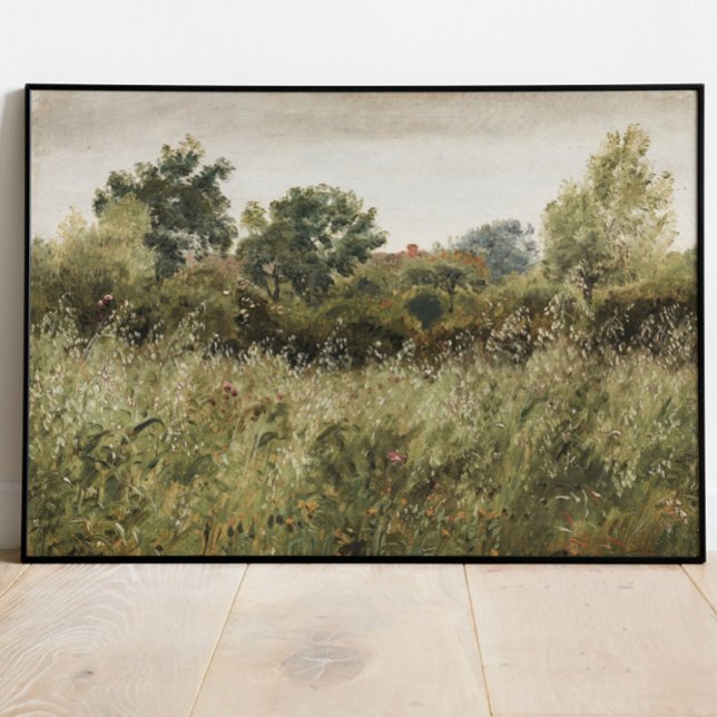 Wildflower Field Vintage Painting Wall Art (Creator Uploaded)