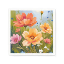 Wildflower Field | Watercolor Flowers Botanical