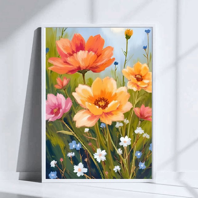 Wildflower Field | Watercolor Flowers Botanical Poster (Creator Uploaded)