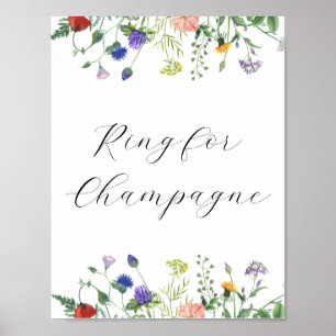 Wildflower Fields Ring for Champagne Sign