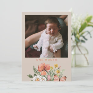 Wildflower First Year Banner Flag   Wildflower Invitation