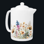 Wildflower Floral<br><div class="desc">Wildflower Floral Teapot</div>