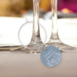 Wildflower Floral Any Colour Wedding Top Table Wine Charm<br><div class="desc">Wildflower top table wedding decor which you can customize with any colour to suit your wedding colour palette and, personalize for everyone in your wedding party to take home as a wedding keepsake. Easy to personalize for your bridesmaids and groomsmen. Simple and elegant boho floral design with line drawn wildflowers....</div>