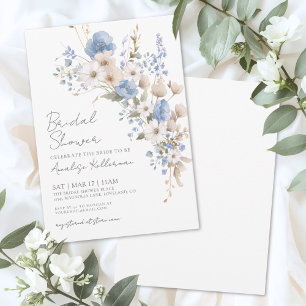 Wildflower Floral Bridal Shower Invitation