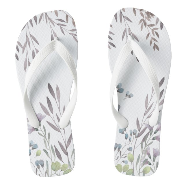 Wildflower Floral Flip Flops (Footbed)