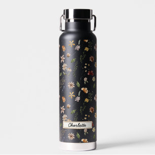 Wildflower Floral Garden Custom Water Bottle