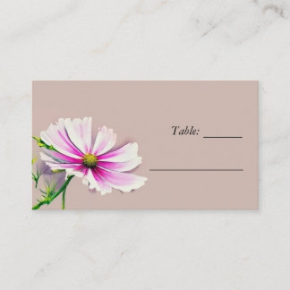 Wildflower Floral Wedding Place Card