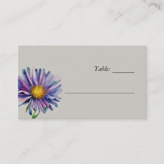 Wildflower Floral Wedding Place Card