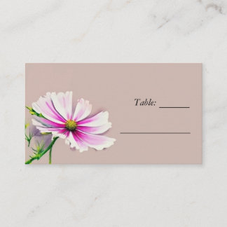 Wildflower Floral Wedding Place Card