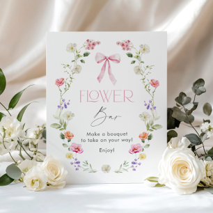 Wildflower Flower bar Baby in Bloom Poster