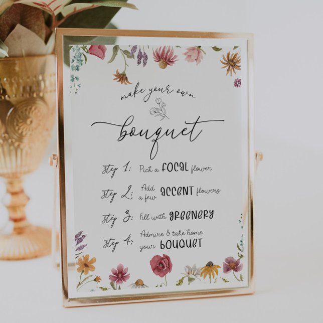 Wildflower Flower Bar Bridal Shower Sign (Creator Uploaded)