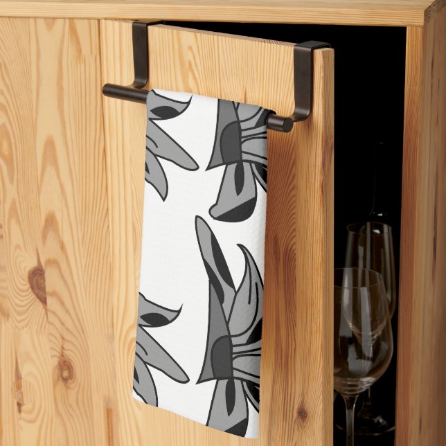 Wildflower Flower Floral  Kitchen Towel (Thirds Fold)