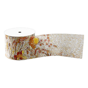 Wildflower Flowers Floral Botanical Satin Ribbon Grosgrain Ribbon