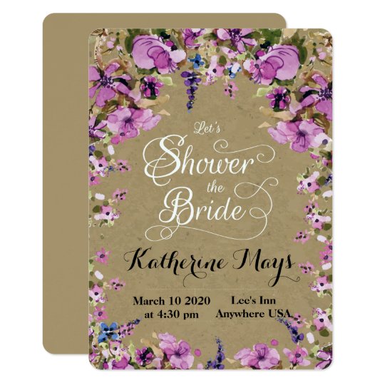 Wildflower Frame Bachelorette Card