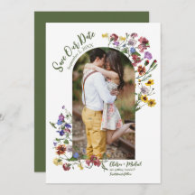 Wildflower Frame Rustic Boho Wedding