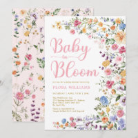 Wildflower Garden Baby in Bloom Baby Girl Shower I