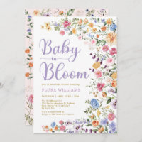 Wildflower Garden Baby in Bloom Baby Girl Shower