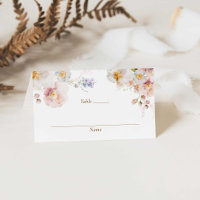 Wildflower Garden Baby Shower Folded
