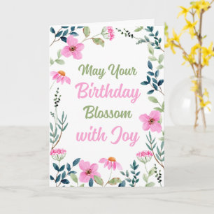 Wildflower Garden Birthday Card