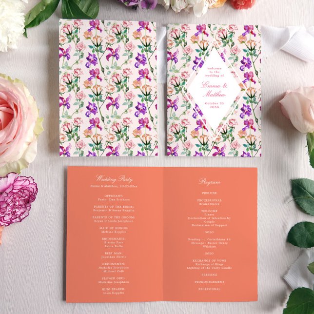 Wildflower Garden Elegance Folded Program (Creator Uploaded)