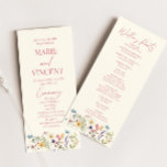 Wildflower Garden Floral Wild Flowers Wedding Program<br><div class="desc">This is a Wildflower Garden Floral Wild Flowers Wedding Program!</div>