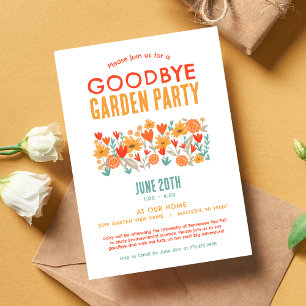 Wildflower Garden Going Away Party Invitation
