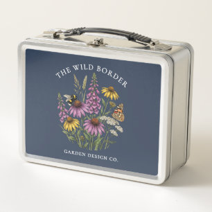 Wildflower Garden Metal Seed Tin or Lunch Box