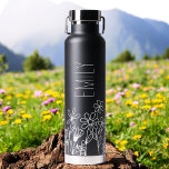 Wildflower Garden Monogram Name Water Bottle<br><div class="desc">Quench your thirst in style with our exquisite Wildflower Garden Monogram Name Water Bottle. Crafted with durability and elegance in mind, this sleek bottle is adorned with a breathtaking wildflower garden design, evoking the beauty of nature. Personalize your bottle with your monogram and name to make it uniquely yours or...</div>