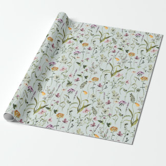 Wildflower Garden Pattern  Wrapping Paper