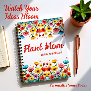 Wildflower Garden Plant Mom Notebook