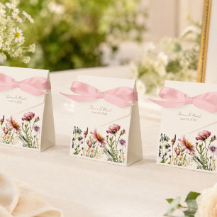 Wildflower Garden Wedding Favour Box