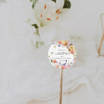 Wildflower Garden | Wedding Favour Classic Round Sticker<br><div class="desc">Add a special touch to envelopes, goodie bags, handmade treats, and more with our elegant wildflower stickers. Add your custom wording to this design by using the "Edit this design template" boxes on the right hand side of the item, or click the blue "Customize it" button to arrange the text,...</div>