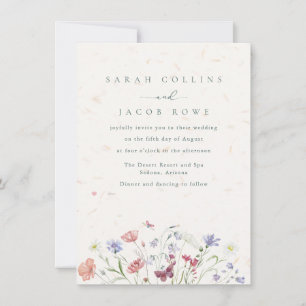Wildflower Garden Wedding Invitation