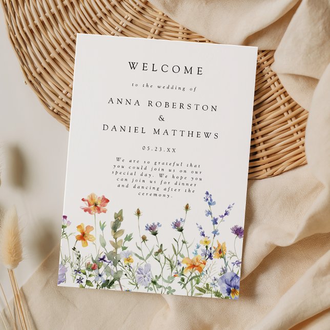 Wildflower Garden Wedding Program (Creator Uploaded)