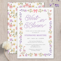 Wildflower Geese Nest in Bloom Baby Shower